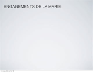 ENGAGEMENTS DE LA MARIE




miércoles, 3 de abril de 13
 