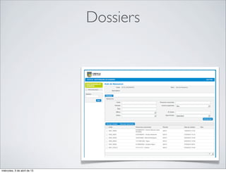 Dossiers




miércoles, 3 de abril de 13
 