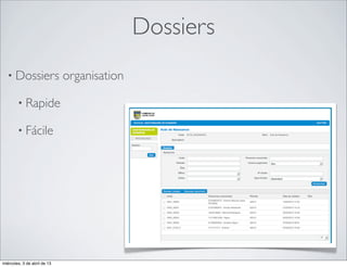 Dossiers
  • Dossiers                  organisation

        • Rapide

        • Fácile




miércoles, 3 de abril de 13
 