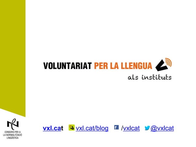 El Voluntariat per la llengua als instituts | PDF