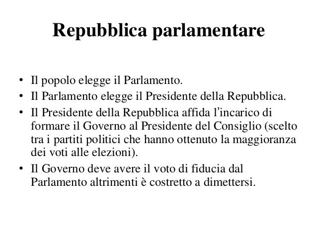 Forma Di Stato E Di Governo