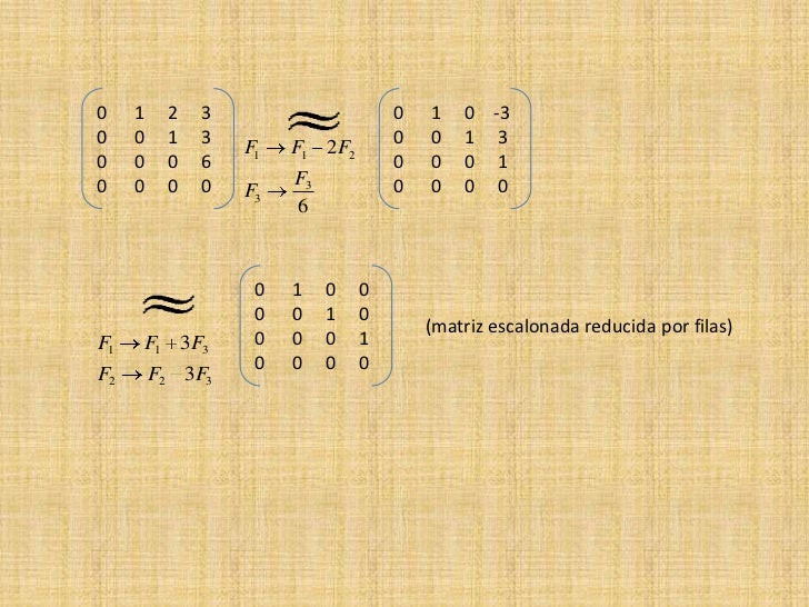 Reducir matrices a la forma escalonada
