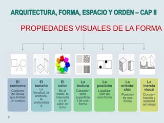 Forma, espacio y Orden II-III | PPTX