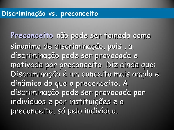 Considerando A Narrativa Acima E Conhecimentos Sobre Preconceito