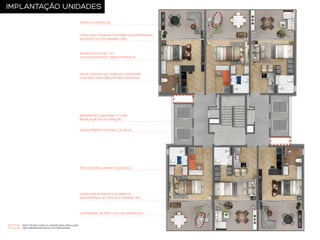 IMPLANTAÇÃO UNIDADES
AMPLOS TERRAÇOS

CAIXILHOS ATENDEM À NORMA DE DESEMPENHO
ACÚSTICO E COM GRANDE VÃO

INFRAESTRUTURA DO
AR CONDICIONADO* SERÁ ENTREGUE

ÁGUA QUENTE NA COZINHA E BANHEIRO,
COM MISTURADORES MONOCOMANDOS

INFRAESTRUTURA PARA FUTURA
INSTALAÇÃO DE AUTOMAÇÃO
AQUECIMENTO CENTRAL DE ÁGUA

PISO COM ISOLAMENTO ACÚSTICO

CAIXILHOS ATENDEM À NORMA DE
DESEMPENHO ACÚSTICO E GRANDE VÃO

ILUMINAÇÃO DE PISO COM LED ENTREGUE

ÁREA TÉCNICA FORA DA UNIDADE PARA INSTALAÇÃO
DAS CONDENSADORAS DE AR CONDICIONADO

 