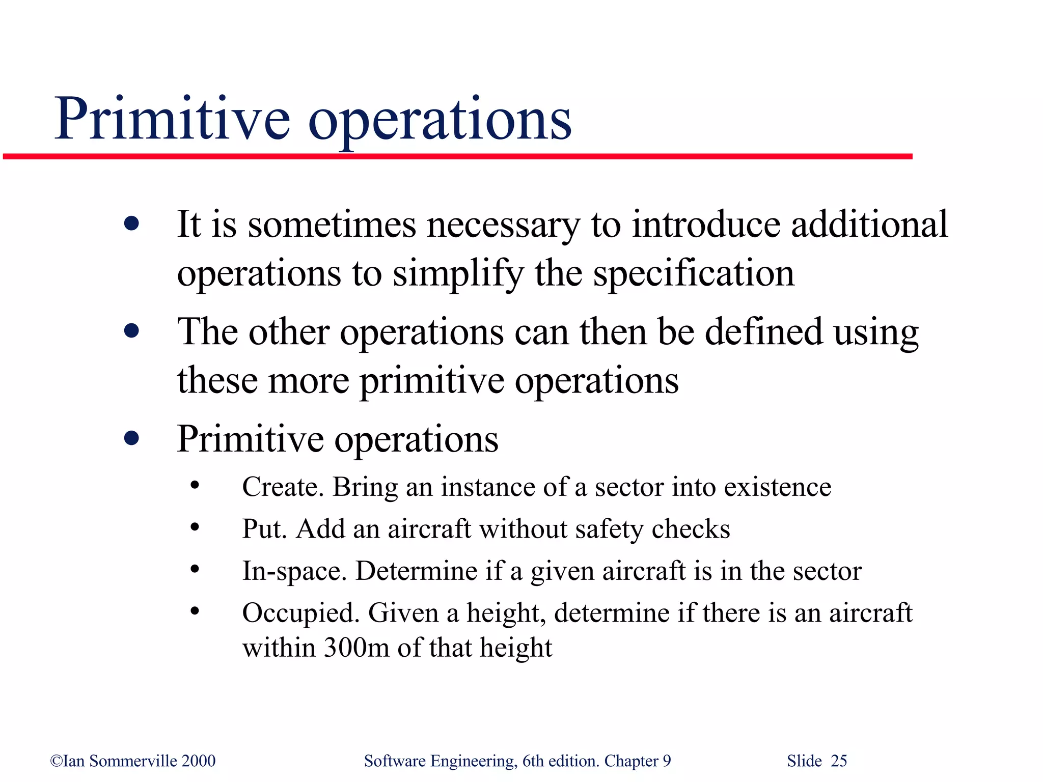 Formal Specification in Software Engineering SE9 | PPT