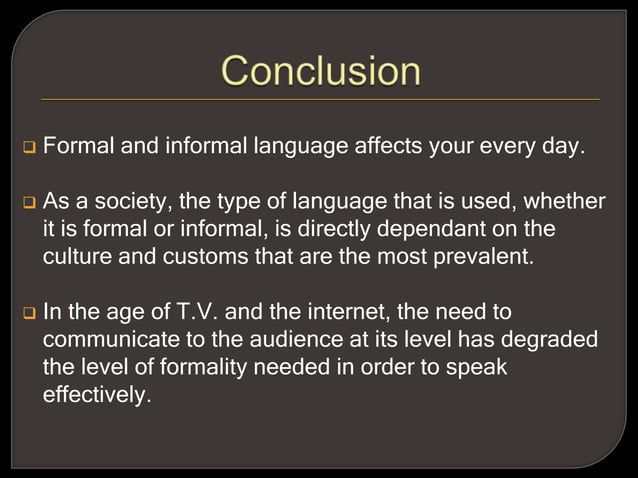 Formal and Informal Language | PPTX