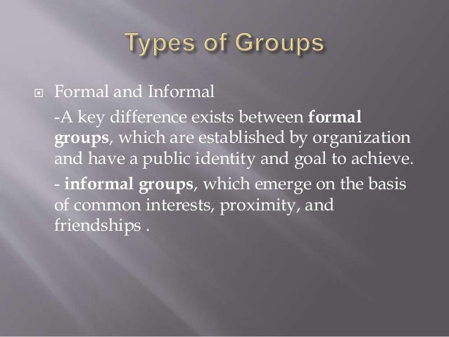 5 main differences between formal