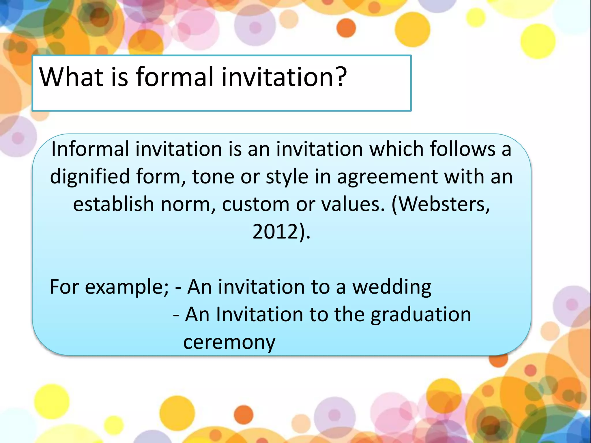 Formal and informal invitation kls 11 kurikulum 2013 | PPTX