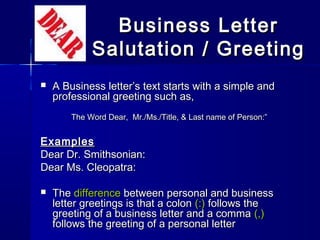 Formal and informal letters | PPT