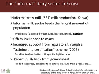 Formal and informal markets: Beyond appearance