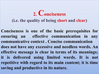 Seven Cs of Communication | PPTX