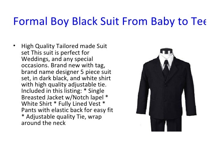 baby boy black suit set