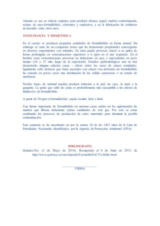 Formaldehido (1) | PDF