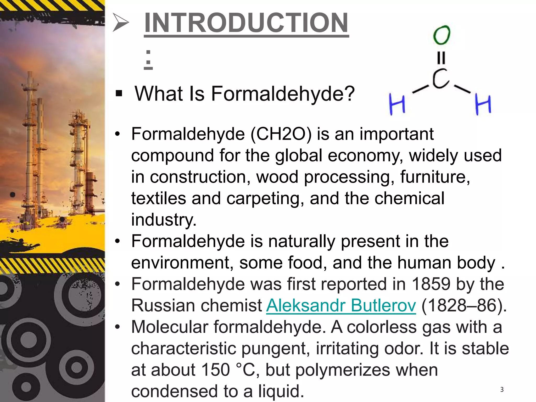 FORMALDEHYDE.pptx | Chemistry | Science