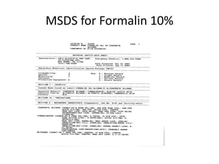 MSDS for Formalin 10%
 
