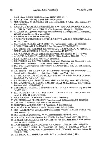 Formaldehyde from aspartame