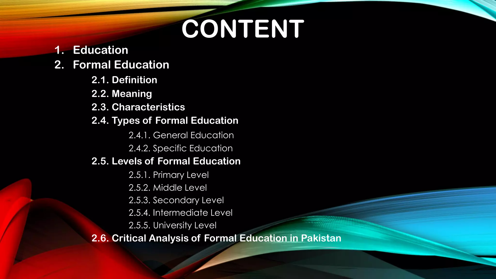 Formal Education comparative Education Structure Of Education PPT