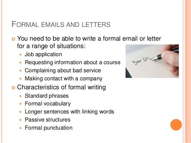 Write a formal email for job