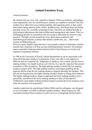 Formal Essay Examples | PDF
