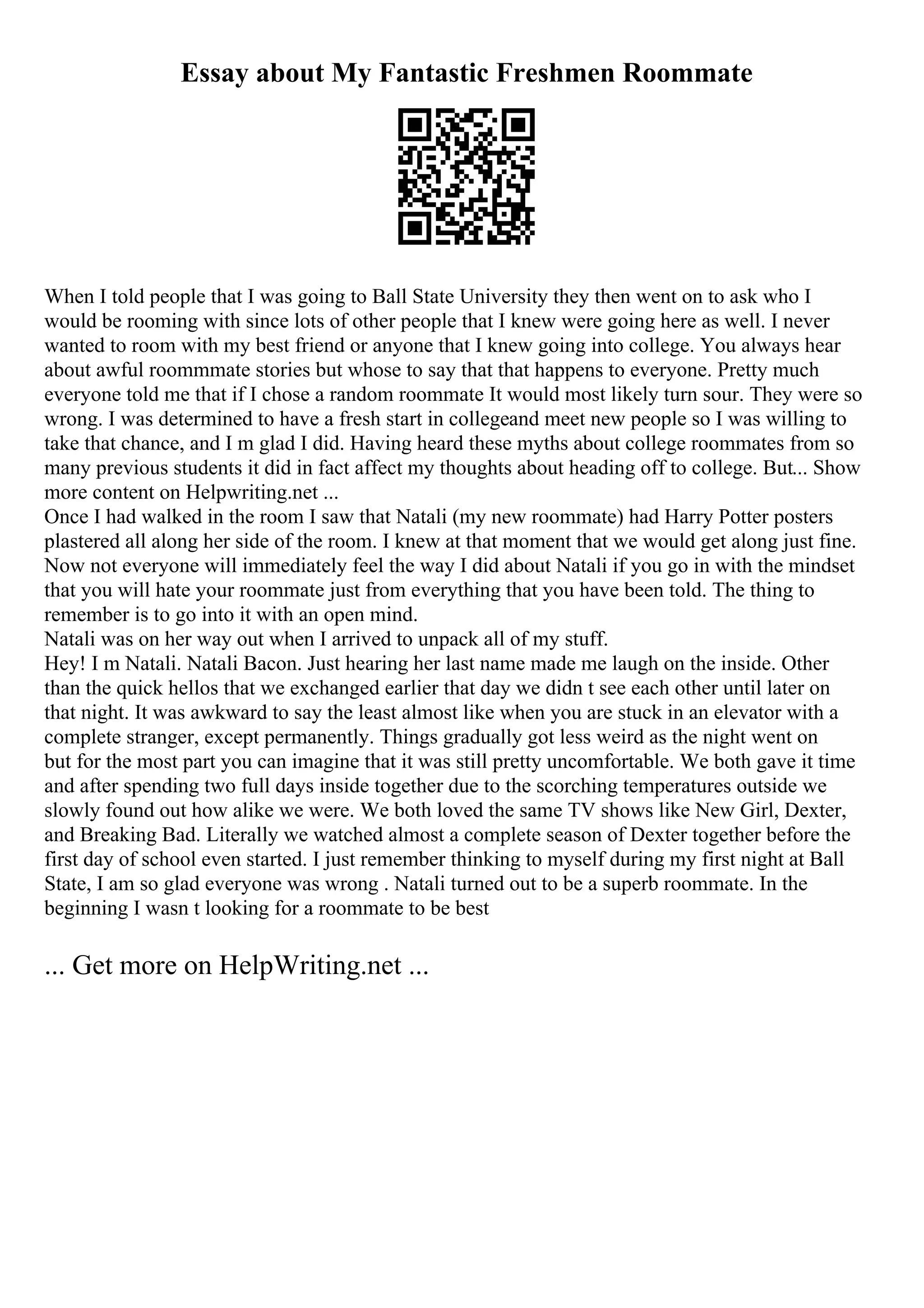 Formal Essay Writing Example | PDF