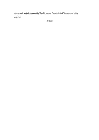 Formalinformal letter | PDF