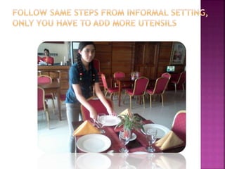 Formal & informal table setting