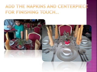 Formal & informal table setting