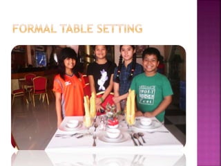 Formal & informal table setting