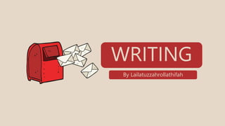 LETTER
WRITING
By Lailatuzzahrollathifah
 