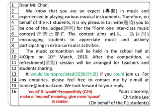 Formal Invitation Letter