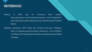 Formalism.pptx | Books and Literature