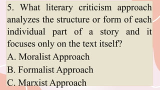 Formalist Approach Critique Example Comprehensive Guide to Literary Devices and Formalist Criticism in ...