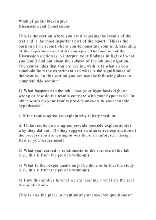 Experiment Discussion Example Formal lab report instructions for the Biology 110 laboratoryOve.docx