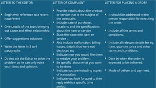 Comprehensive Guide to Writing Formal Letters with Examples and Tasks ...