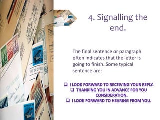 Formal letters unit 3 | PPTX