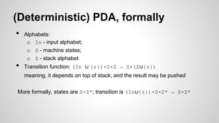 Formal methods 3 - languages and machines | PPTX
