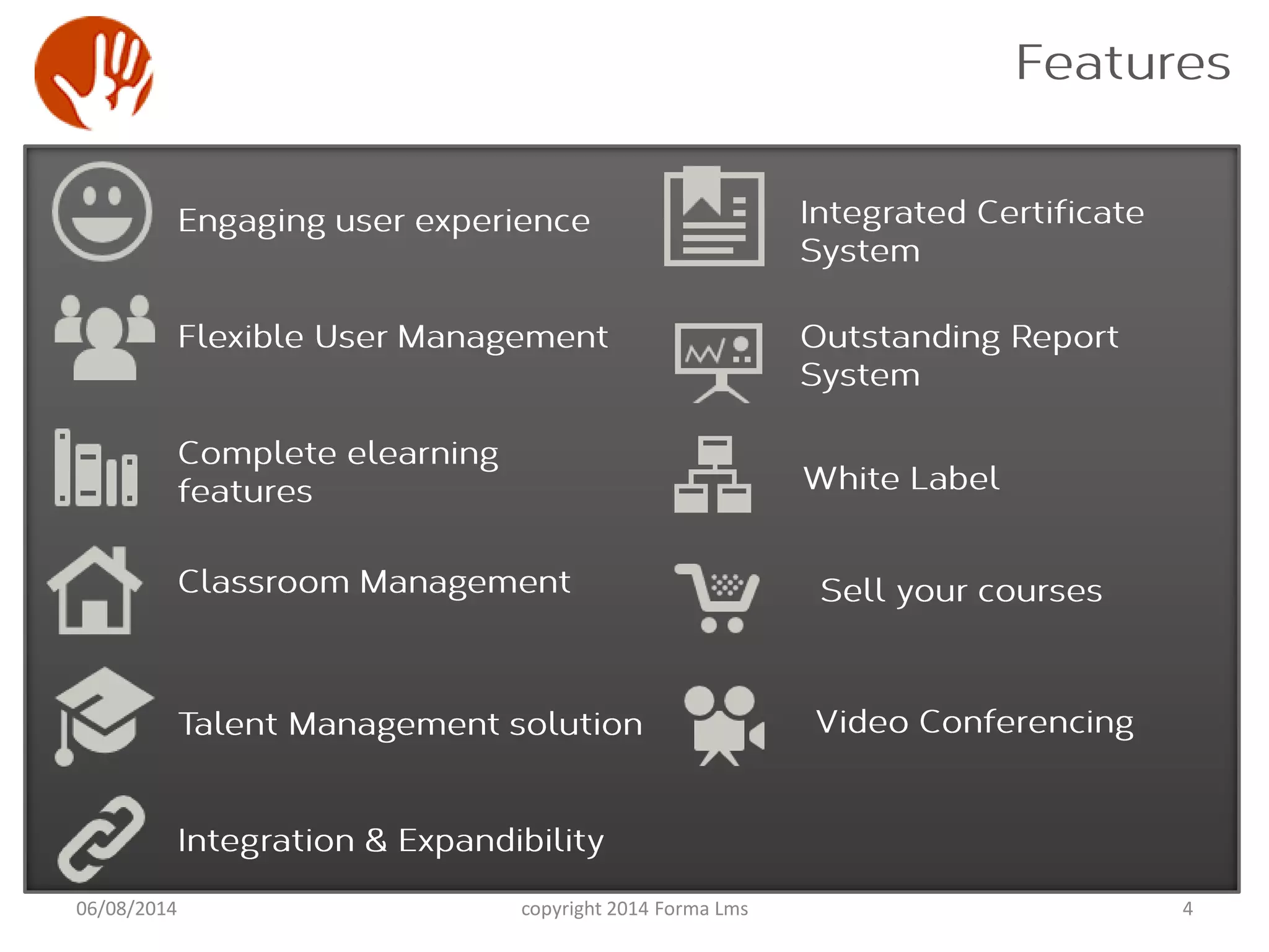 406/08/2014 copyright 2014 Forma Lms
 