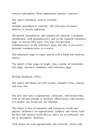 Formal ReportFor this assignment, you will write about 3 exa | PDF