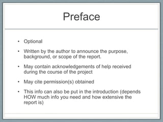 Formal Reports | PPTX