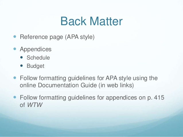 formal reports and proposals apa style powerpoint
