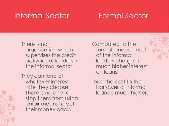 Formal sector credit in india | PPT | Free Download