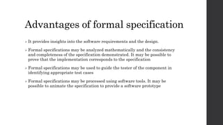 Formal Specification Ian Sommerville 9th Edition | PPTX