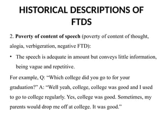 Formal_Thought_Disorders presentation in Psychiatry | PPTX
