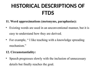 Approximation Words Formal_Thought_Disorders presentation in Psychiatry | PPTX