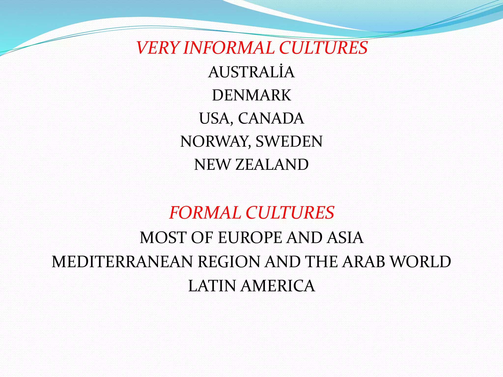 Formal vs informal business culture | PPTX