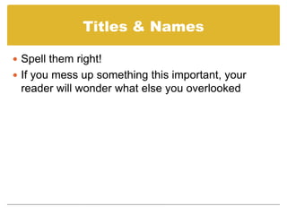 Formal Writing Tips | PPTX