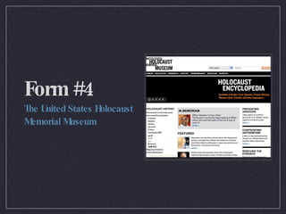 Form #4 The United States Holocaust Memorial Museum 
