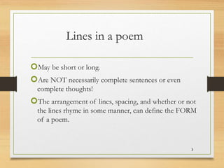 how to label poems in essays