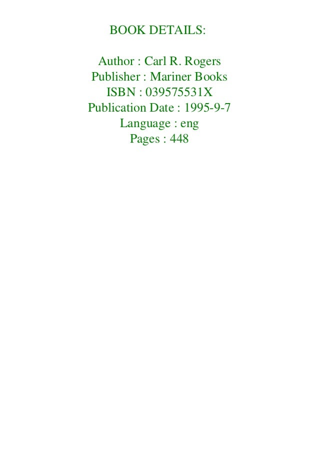 Forman Epub Pdf On Becoming A Person A Therapist S View Of Psychothe Forman Epub Pdf On Becoming A Person A Therapist S View Of Psychothe